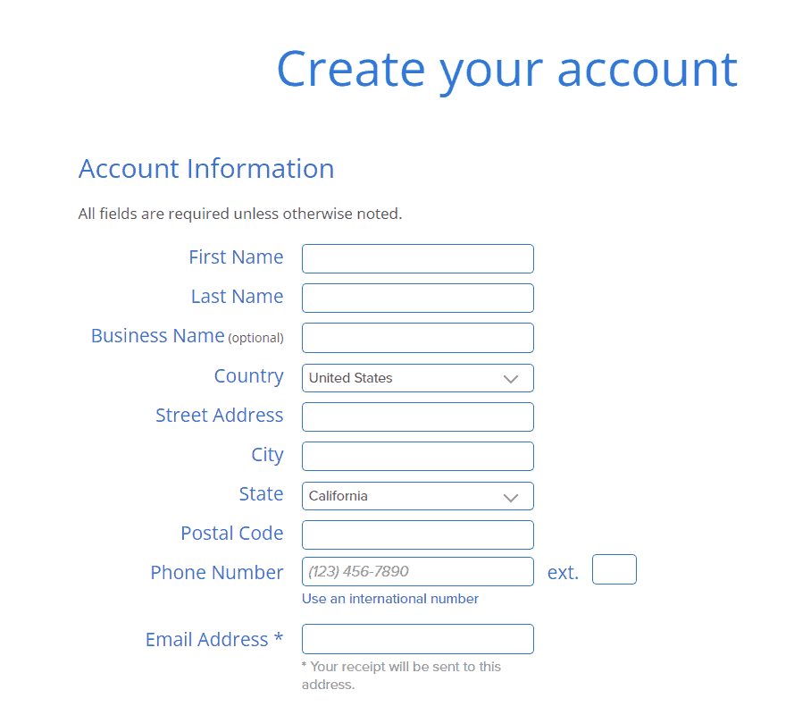 bluehost registration